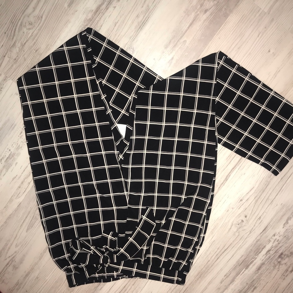 SHEIN Black and White Pants